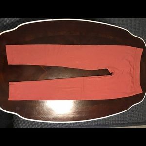 Coral colored leggings